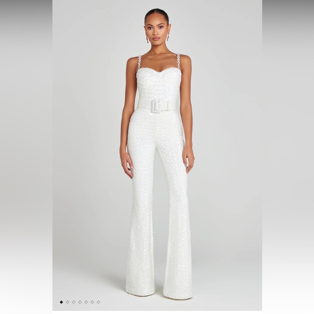 Nadine Merabi Lucinda White Jumpsuit